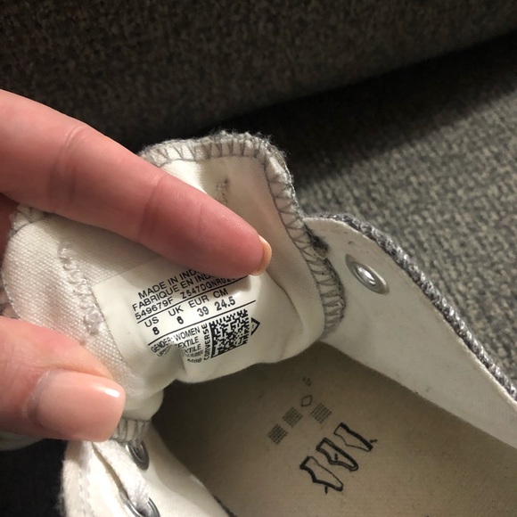 Silver Thread Converse - Picture 5 of 5